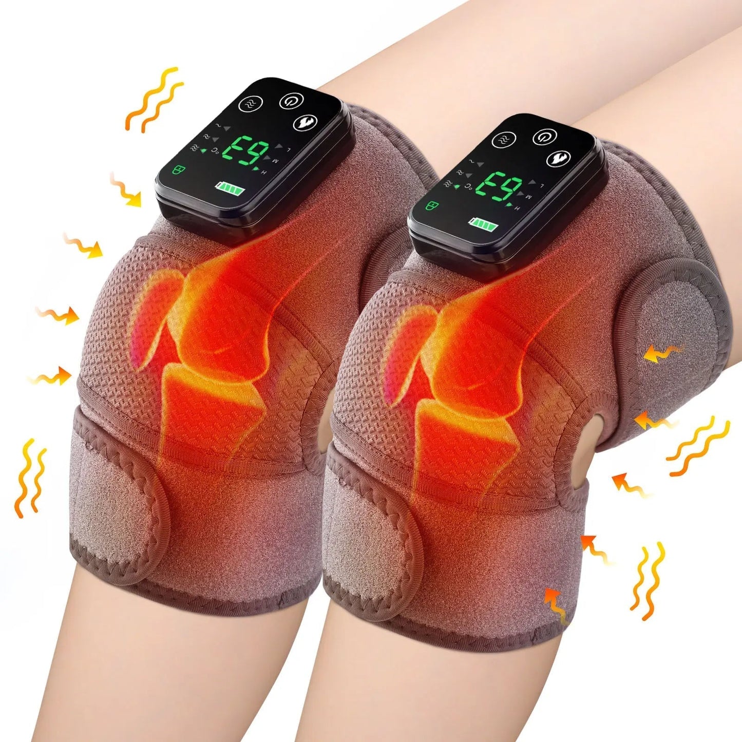 Therapeutic Knee and Shoulder Support Wrap with Heat Massage - BritishElegance