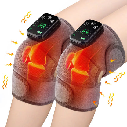 Therapeutic Knee and Shoulder Support Wrap with Heat Massage - BritishElegance