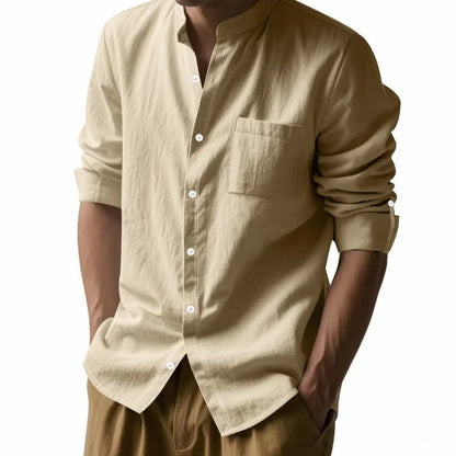 The Brighton Linen Shirt –  Long Sleeve Shirt for Men