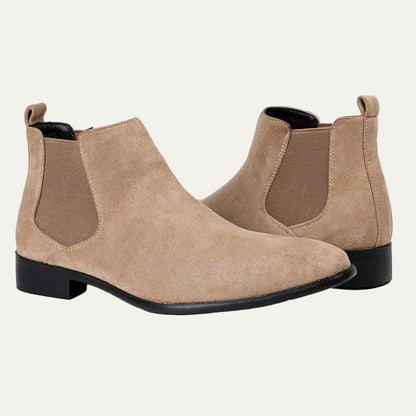 Men’s Classic Suede Mid Ankle Chelsea Boots