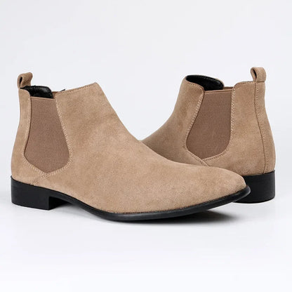 Men’s Minimalist Matte Chelsea Dress Boots