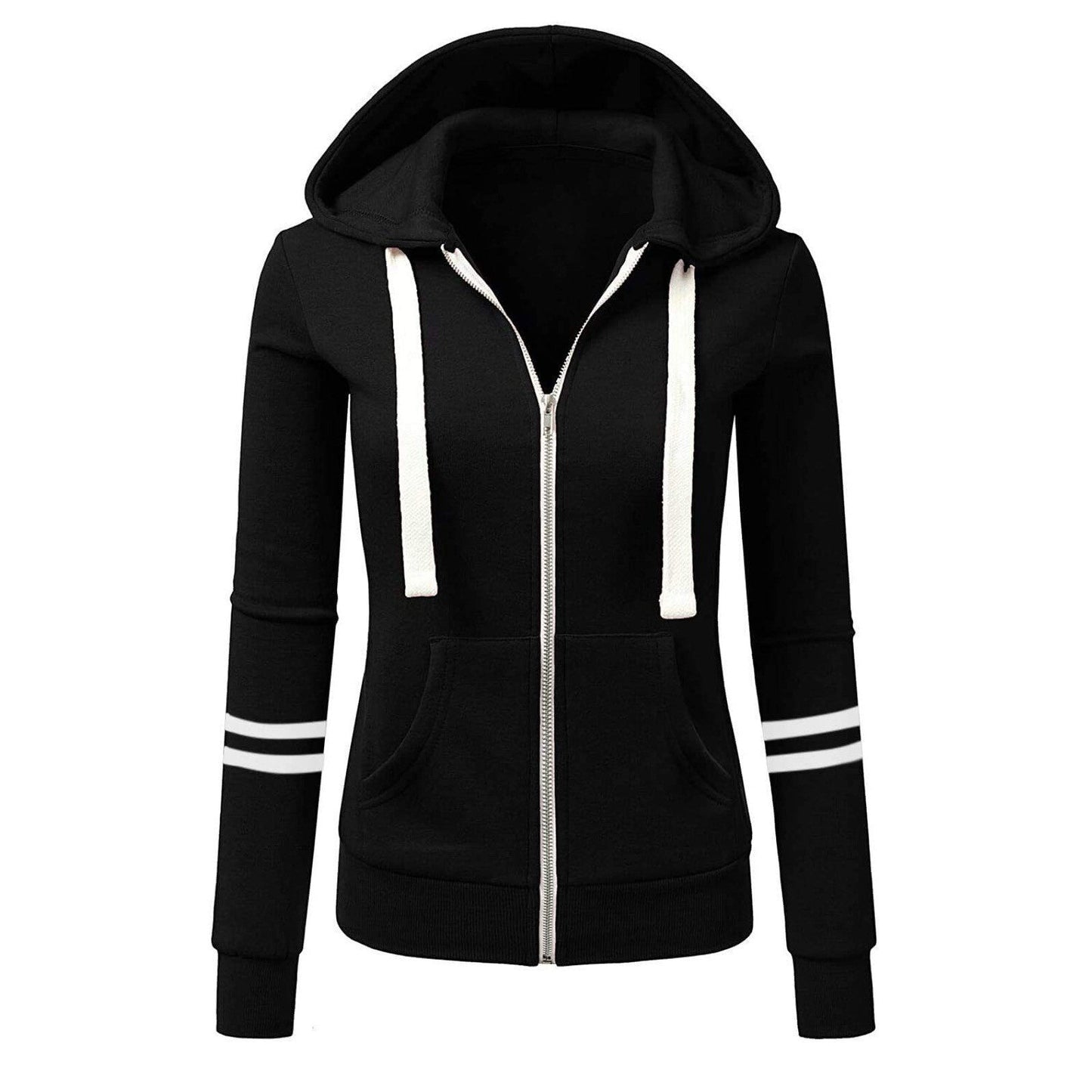 Women's wool zip-up hoodie - Beatrice