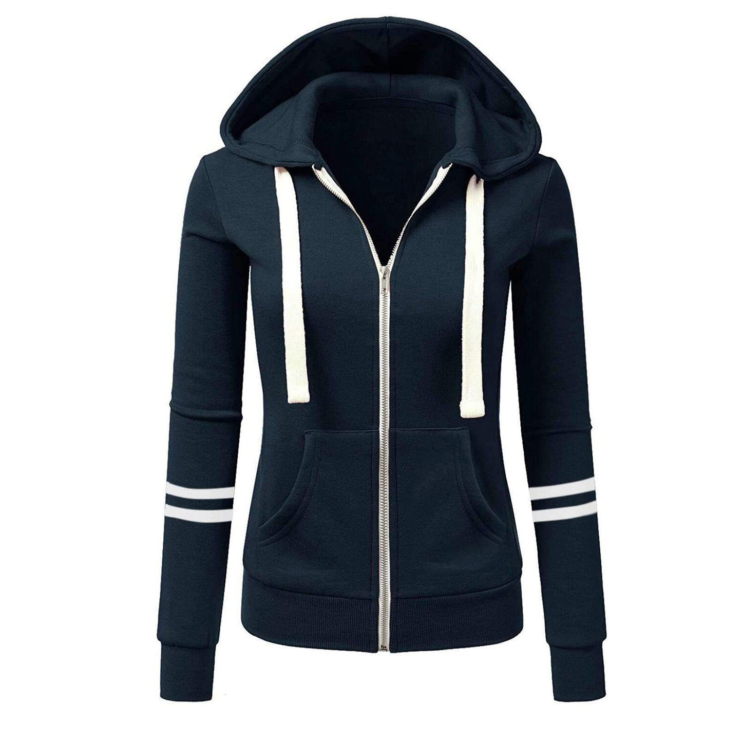 Women's wool zip-up hoodie - Beatrice