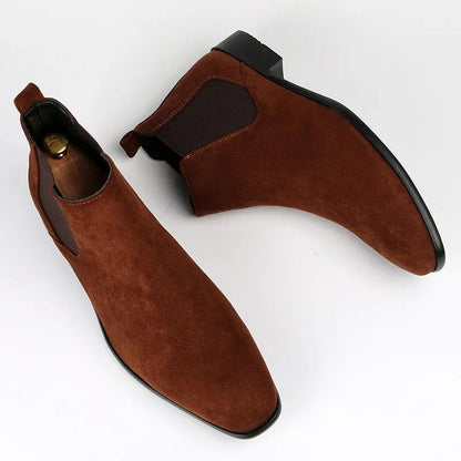 Men’s Minimalist Matte Chelsea Dress Boots