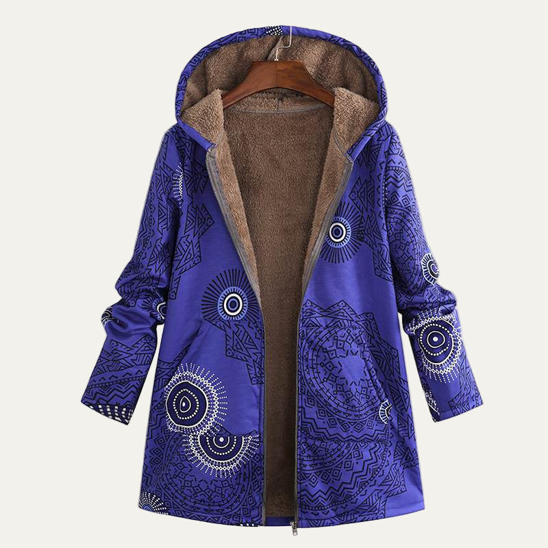 Women’s Oversized Floral Hooded Cardigan