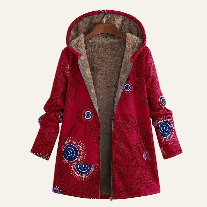 Women’s Oversized Floral Hooded Cardigan