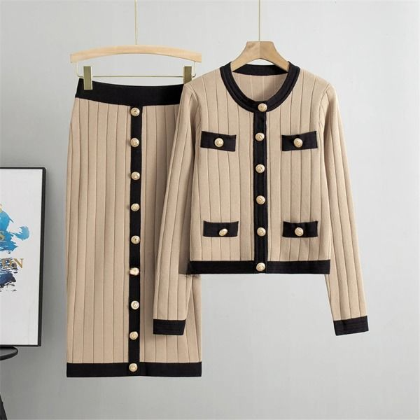 Classic Ladies Knit Co-ord Set for Spring