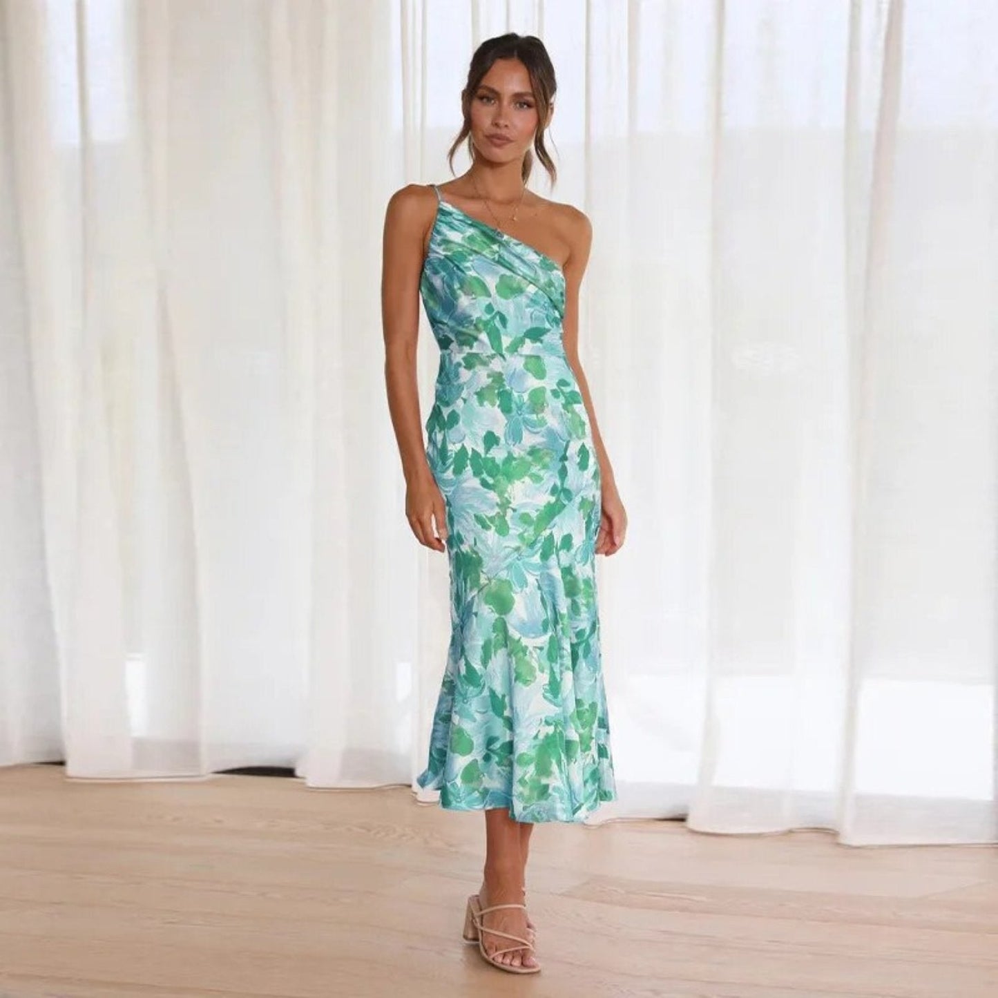 Classic Women's Midi Dress for Formal Events