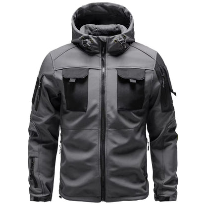 Waterproof Mens Military Jacket with Many Pockets