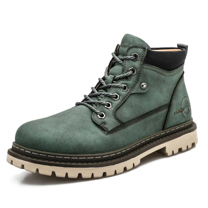 Casual Lace-Up Boots Brown