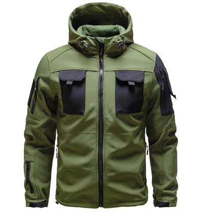 Waterproof Mens Military Jacket with Many Pockets