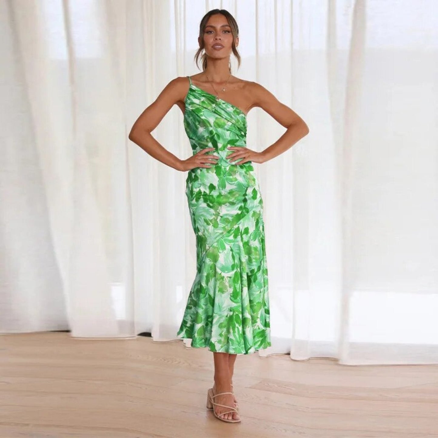 Classic Women's Midi Dress for Formal Events