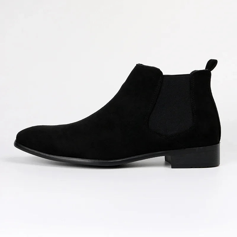 Men’s Minimalist Matte Chelsea Dress Boots