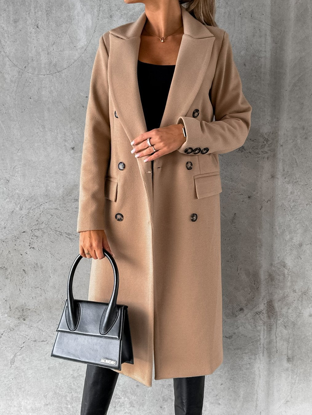 Marina | Stylish long women's coat with an elegant fit