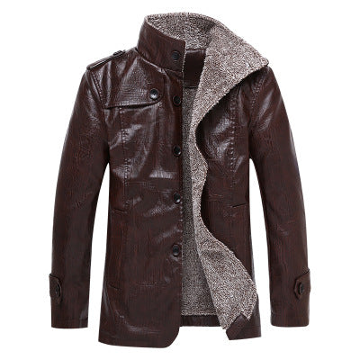 Premium Leather Jacket with Fleece Lining