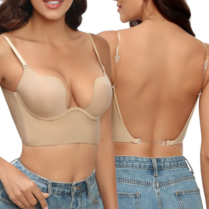 Madelyn Women's Bra - Seamless Backless Bra with Invisible Support and Comfortable Fit