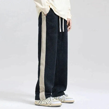 Ludovic - Hype embossed corduroy jogging pants