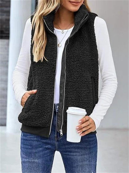 Warm Women's Full Zip Fleece Jacket - BritishElegance