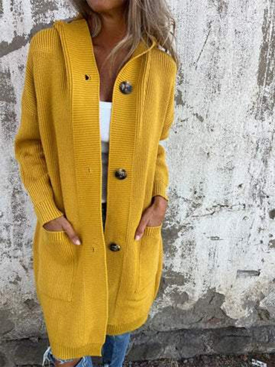 Women's Cozy Oversized Hooded Cardigan