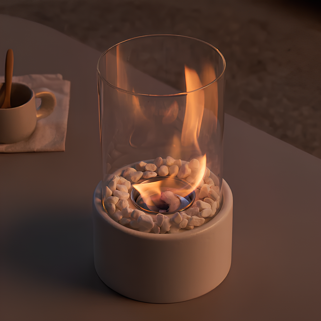 Traditional Glass Oil Burning Lamp