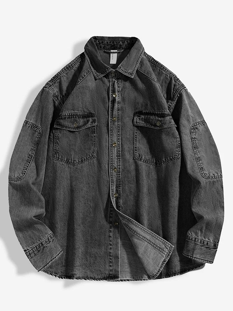 Casual Blue Jeans Shirt - BritishElegance