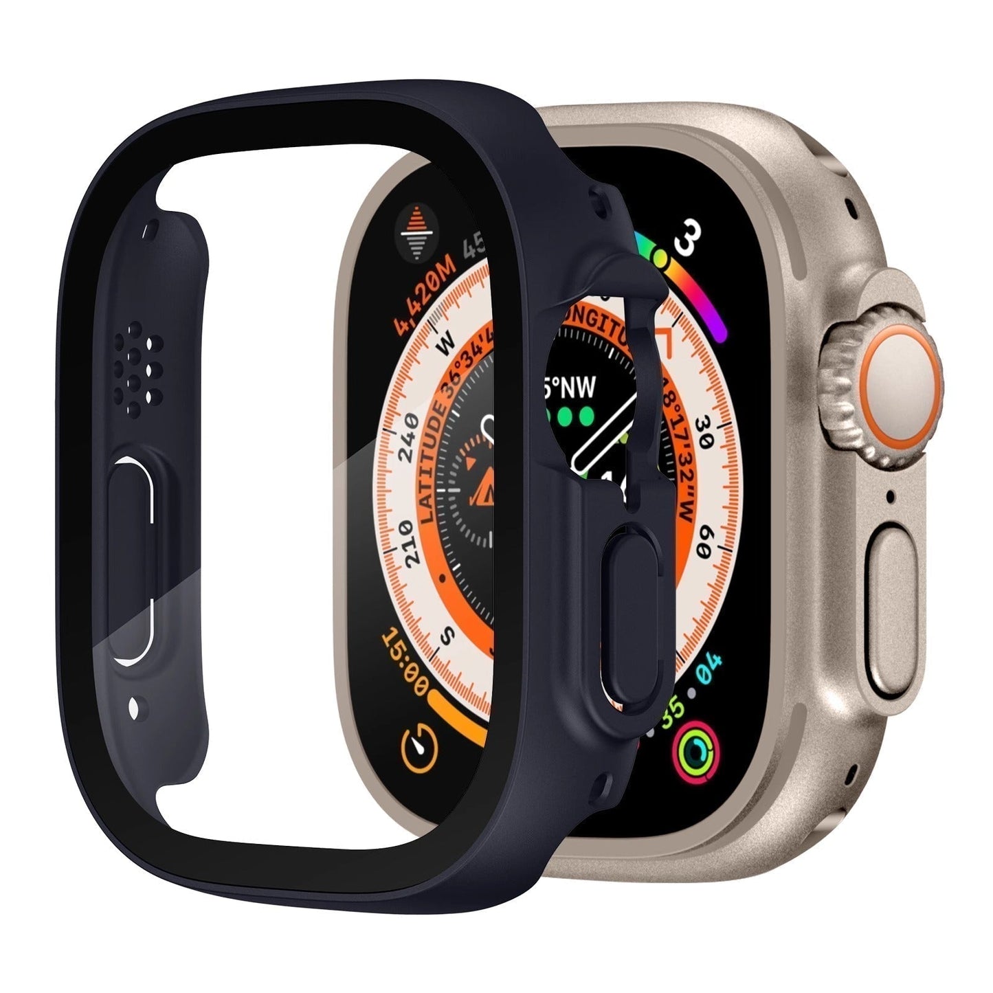 Tough Apple Watch Ultra Case With Clear Screen Guard