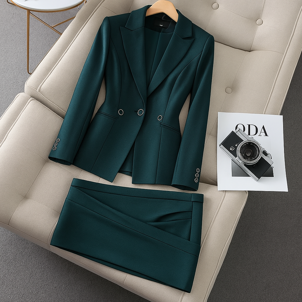 Classic Two Piece Suit Jacket and Trousers Set - BritishElegance