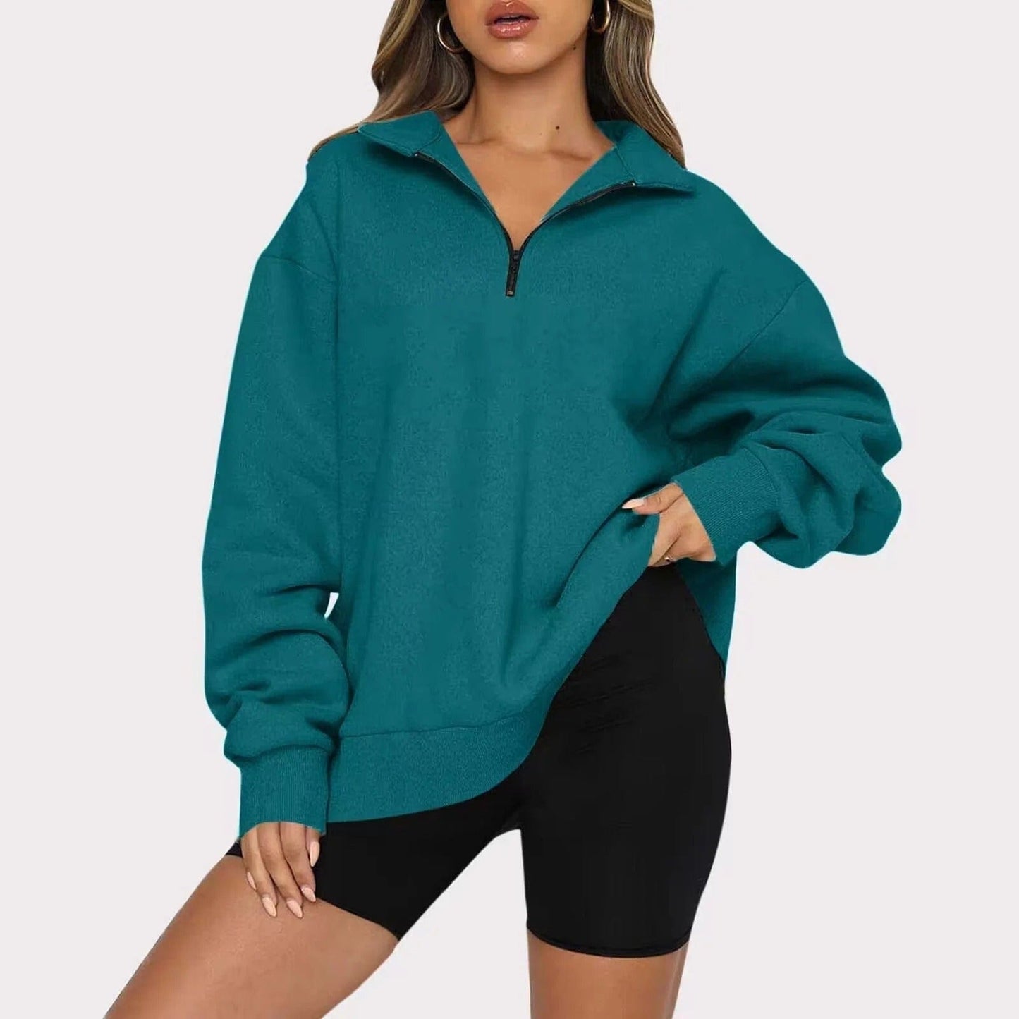 Warm Zipped Winter Sweater