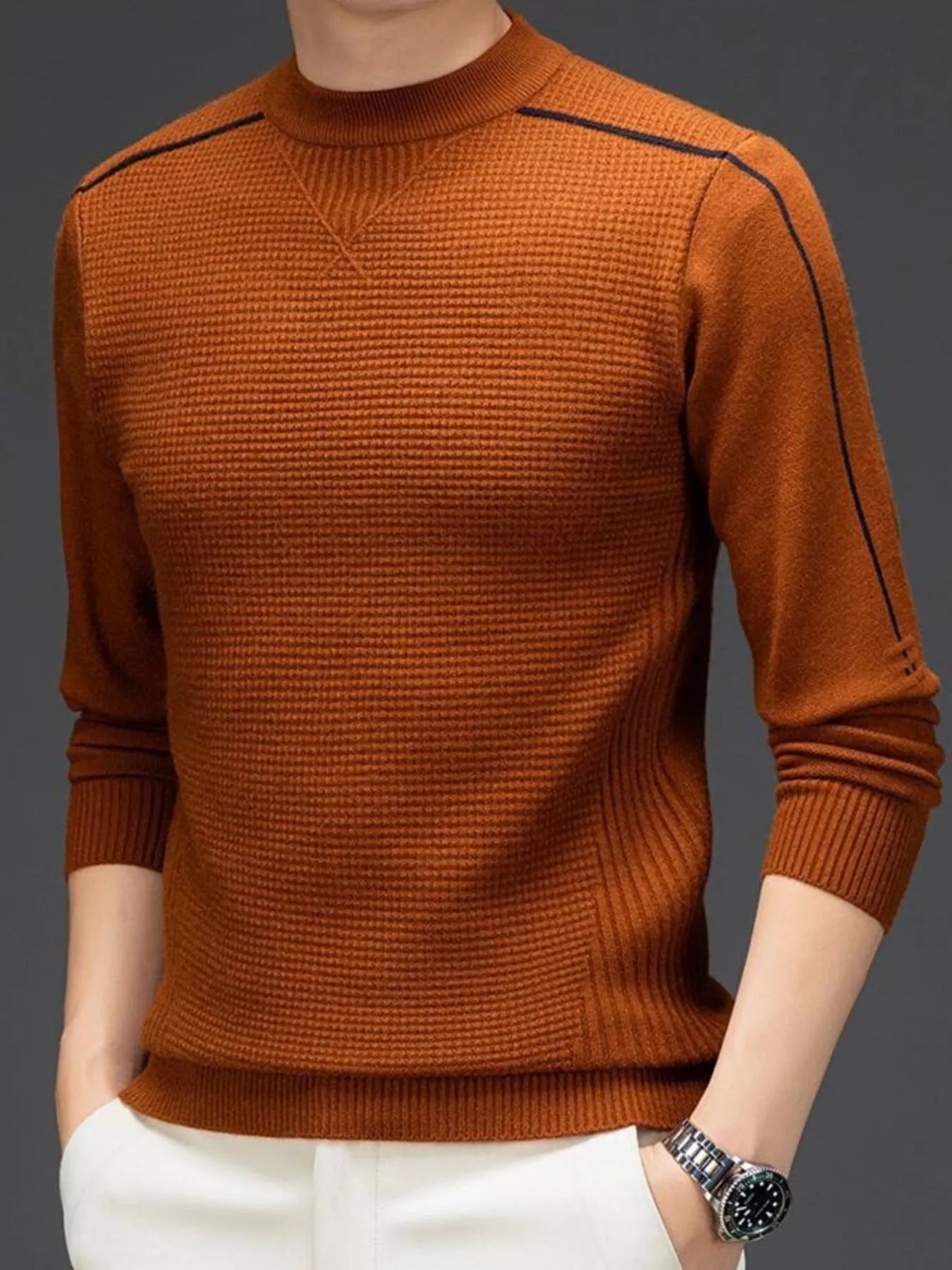 Big and Tall Crew Neck Sweater Shirt