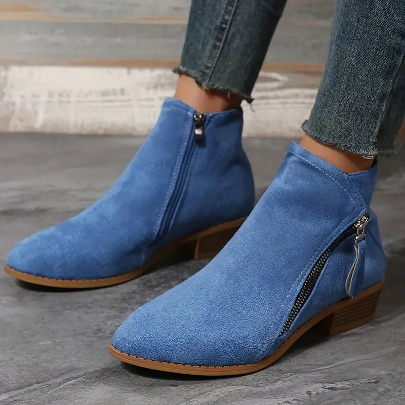 Comfortable High Heel Ankle Boots for Women - BritishElegance