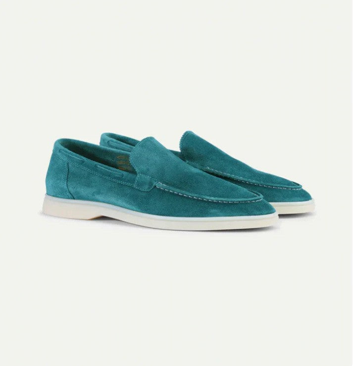 Matte Suede Slip-On Loafers