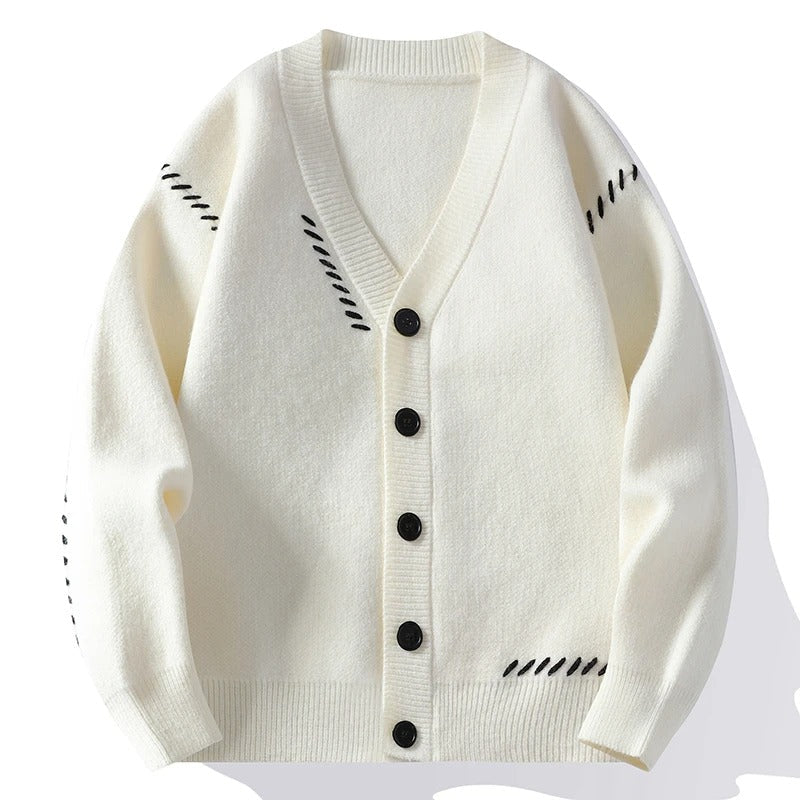 Soft Cable Knit Sweater with Decorative Stitches