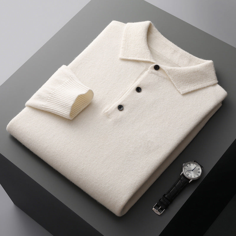 Premium Soft Merino Wool Polo Shirt - BritishElegance