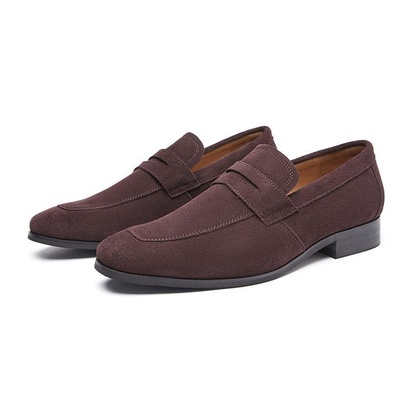 Classic Leather Slip On Loafers Shoes - BritishElegance