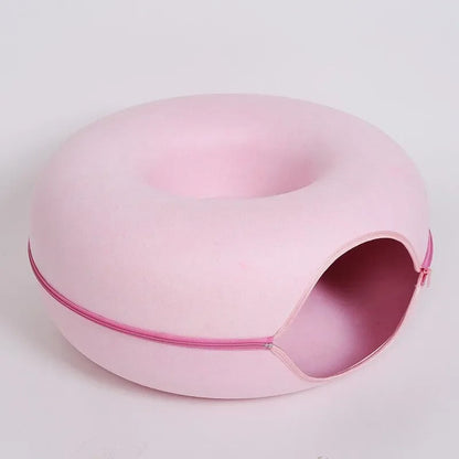 Comfy Feline Hideaway Tunnel Bed for Cats