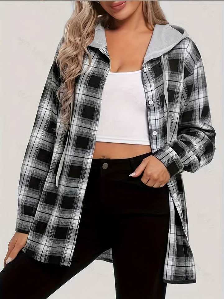 Warm Hooded Winter Jacket Modern Design - BritishElegance