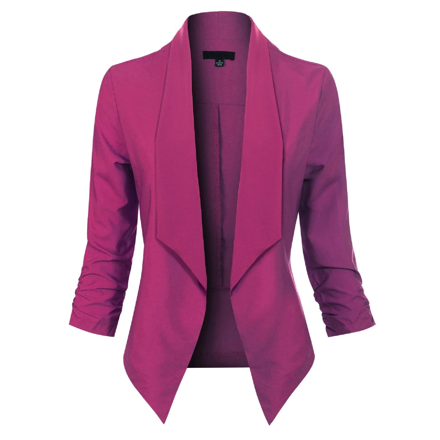 Slim Fit Open Front Women's Jacket