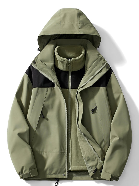 Warm 3 in 1 Parka Jacket for Women - BritishElegance