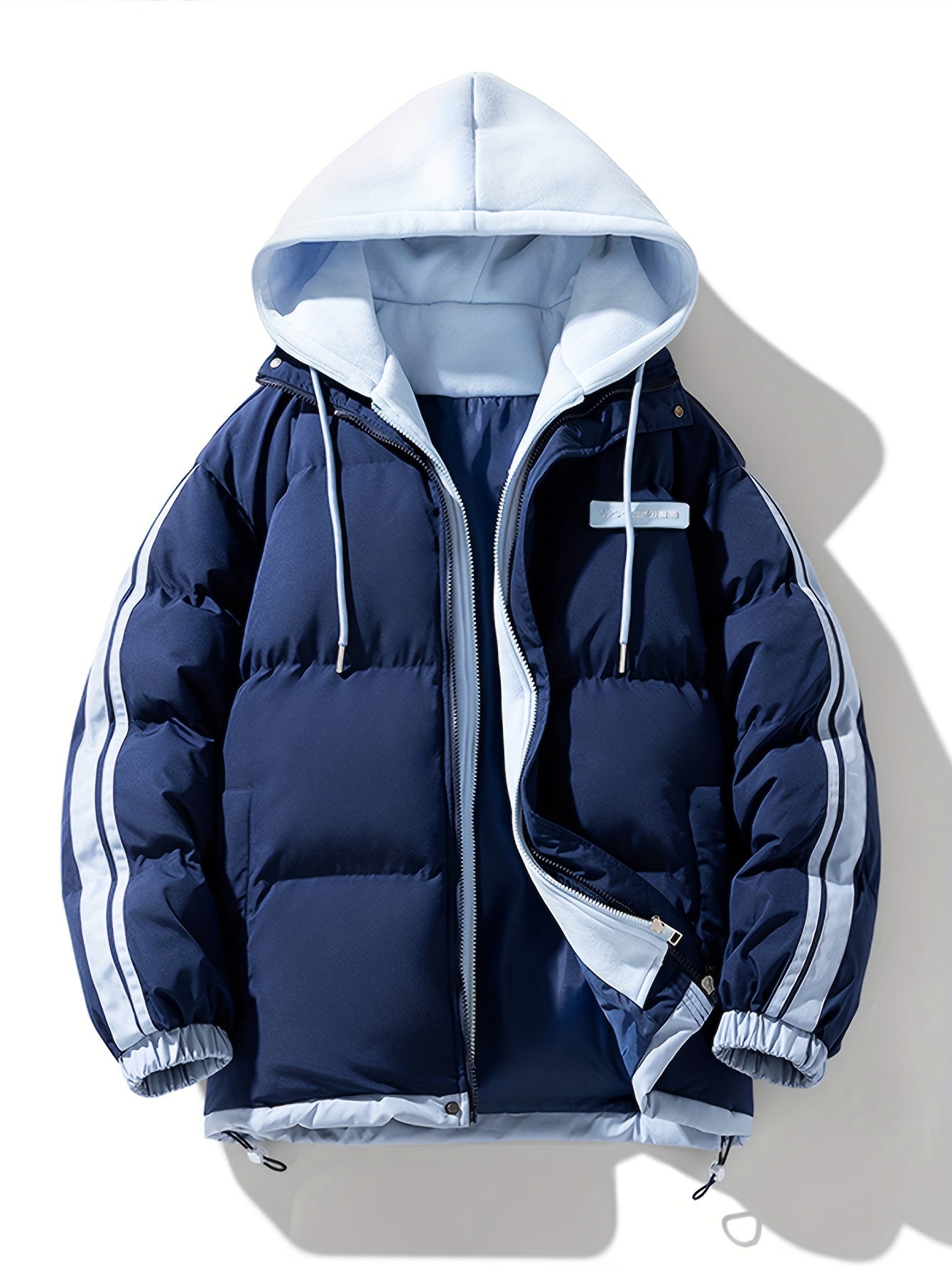 Warm Puffer Jacket For Women With Hood