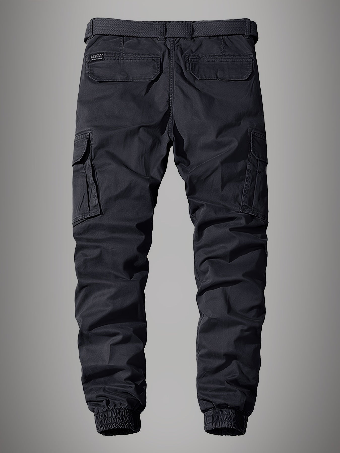 Premium Men’s Cargo Joggers – Embroidered Design with Multiple Pockets
