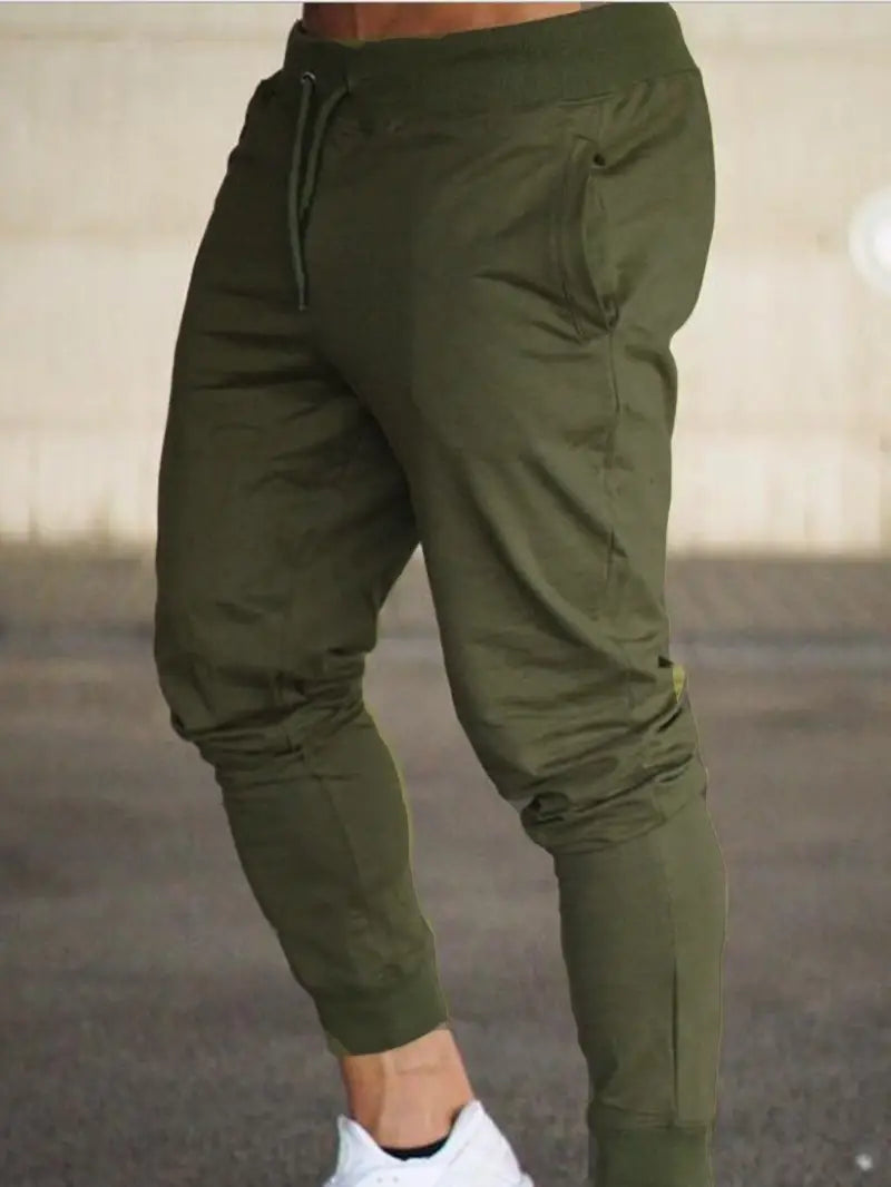 Men's Soft Relaxed Fit Jogger Pants with Elastic Waistband
