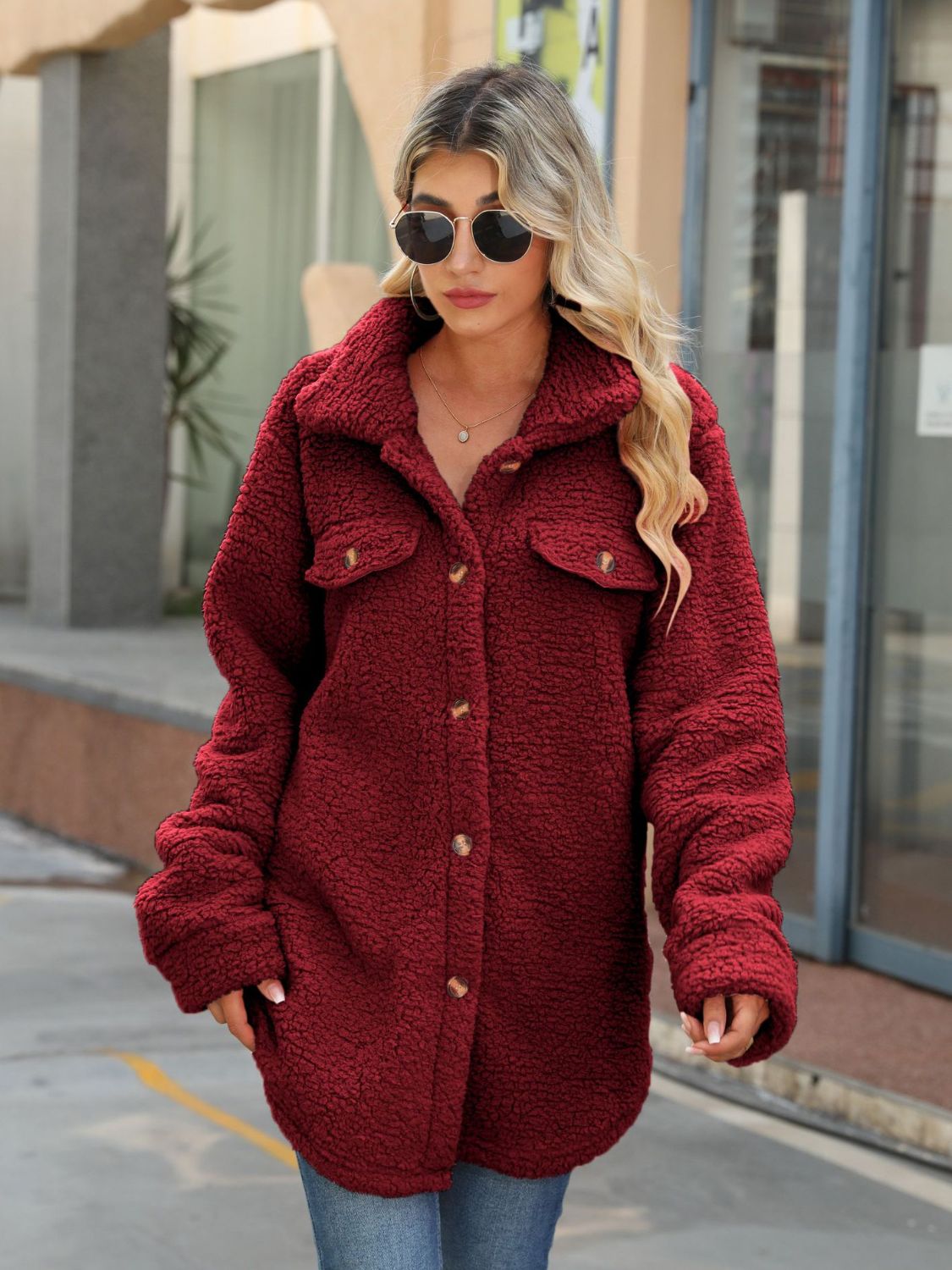 Classic Fit Button Front Jacket