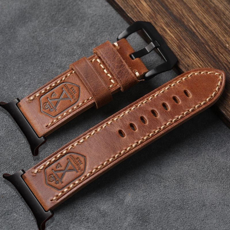 Classic Genuine Leather Band for Samsung Watch Ultra