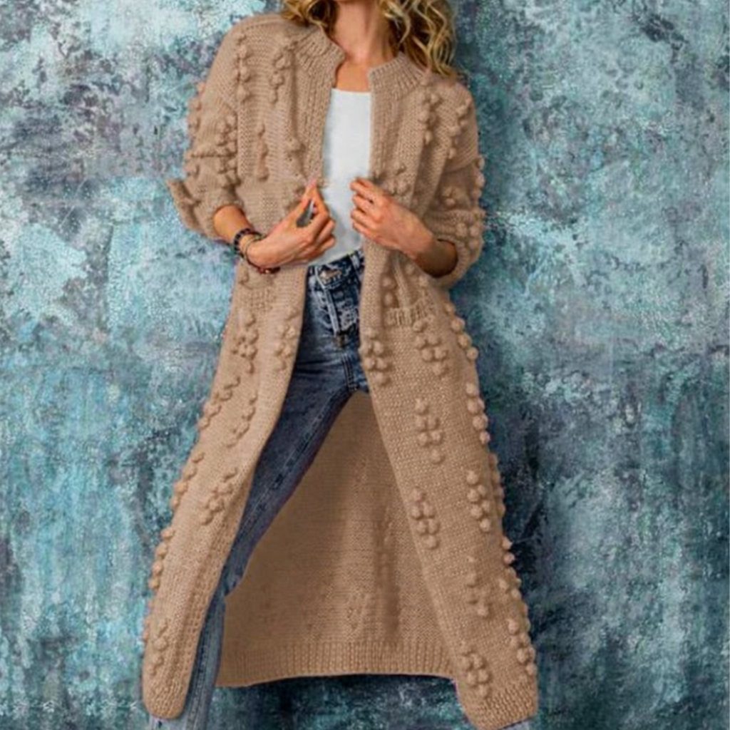 Cozy Oversized Open Front Women's Cardigan Sweater