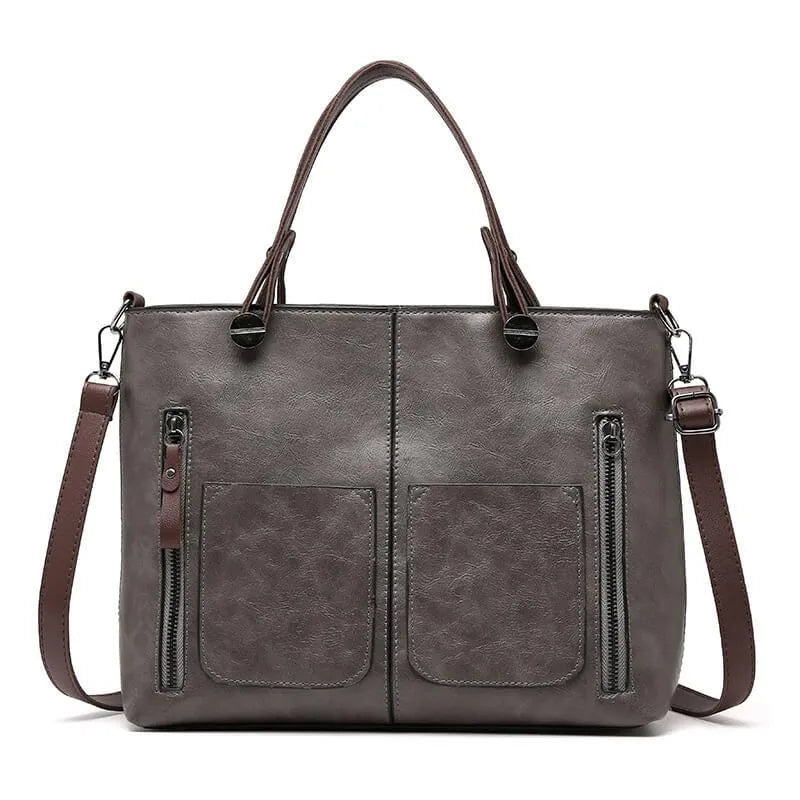 Rustic Brown Genuine Leather Crossbody Bag Handmade