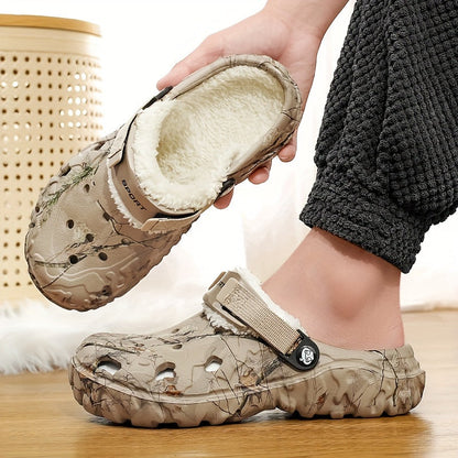 Men’s Winter Lined Crocs - Cozy Indoor House Shoes