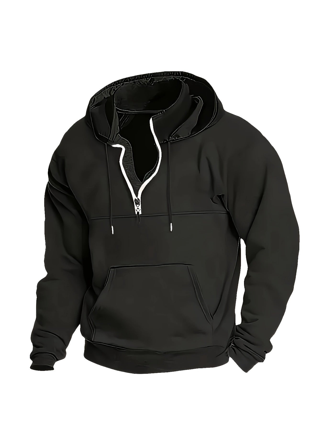 Men's Classic Warm Winter Quarter Zip Sweater - BritishElegance