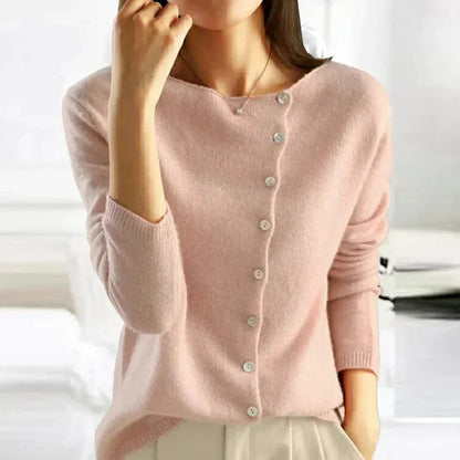 Cozy Women's Button Front Winter Sweater