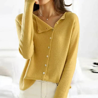 Cozy Women's Button Front Winter Sweater