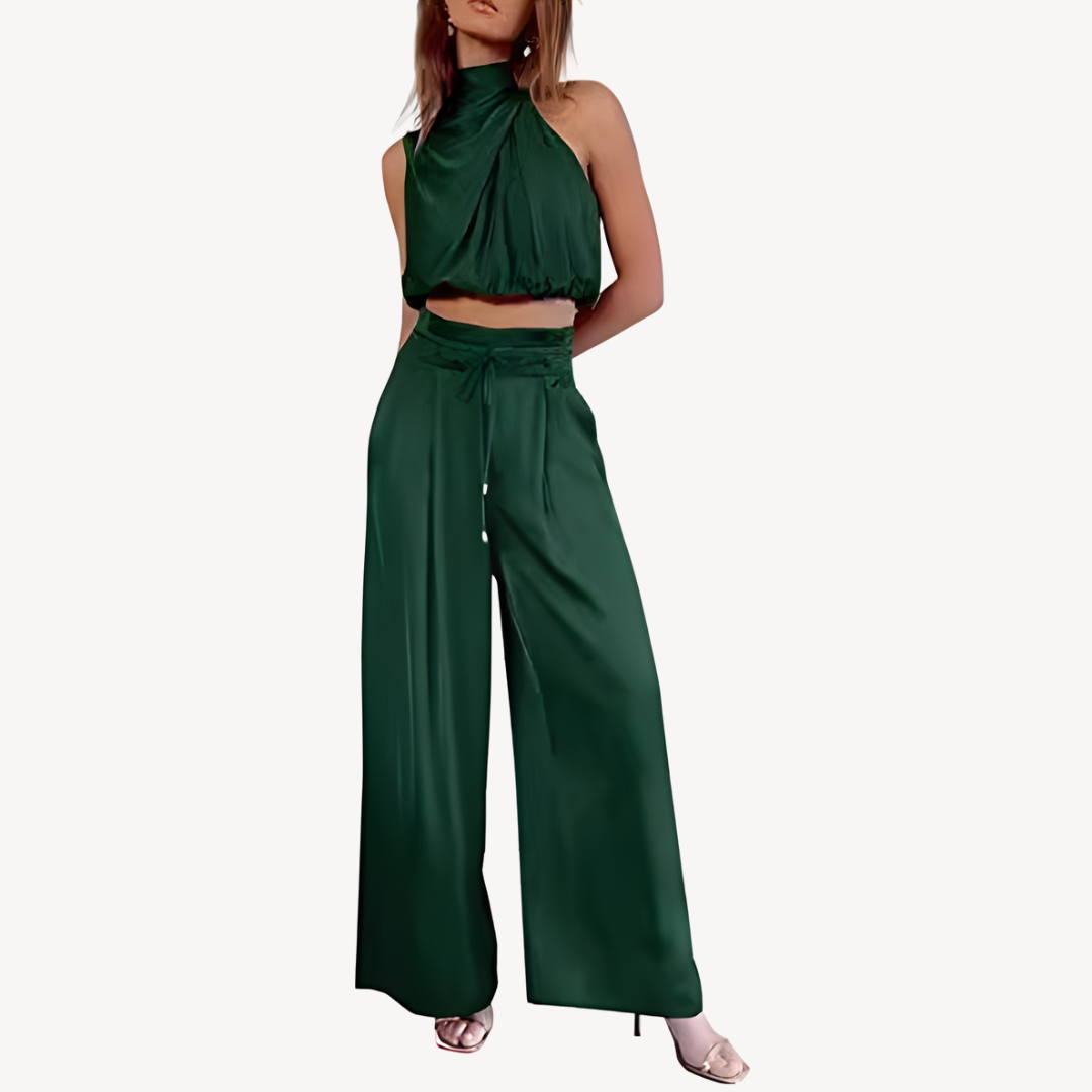 Women's Satin Two-Piece Set